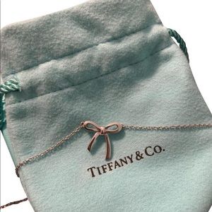 Tiffany & Co. silver bow necklace